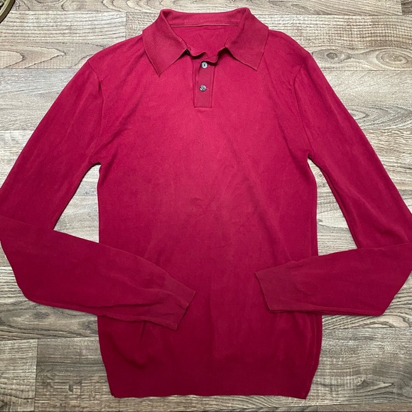 🍄 3/$30 Vintage 1970s Long Sleeve Polo Shirt - Picture 11 of 12